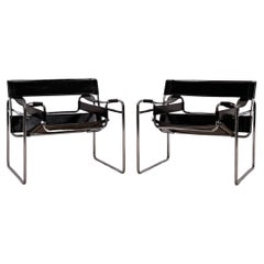 B3 Sillas Wassily de Marcel Breuer, años 60, lote de 2
