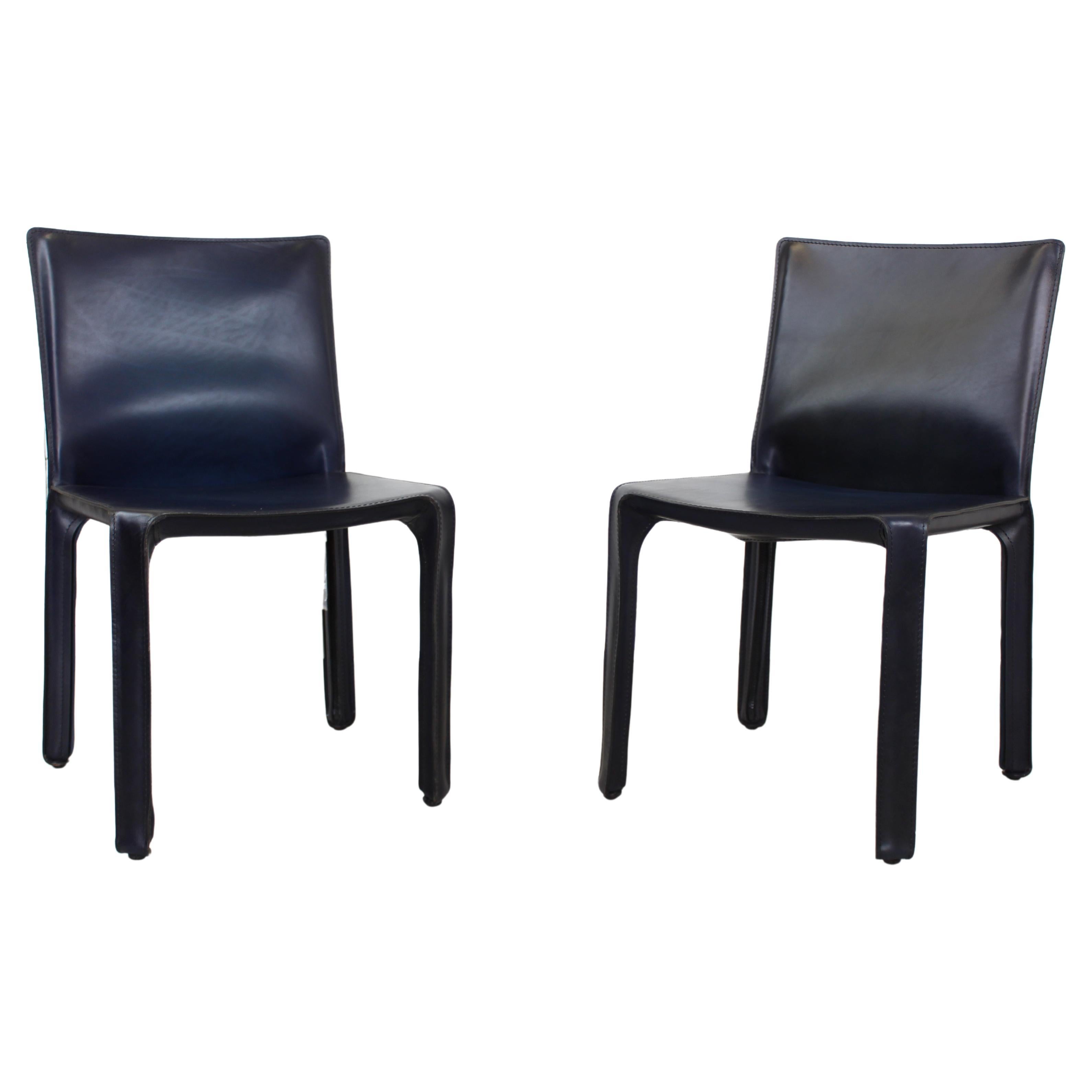 Cab 412 chairs by Mario Bellini for Cassina For Sale