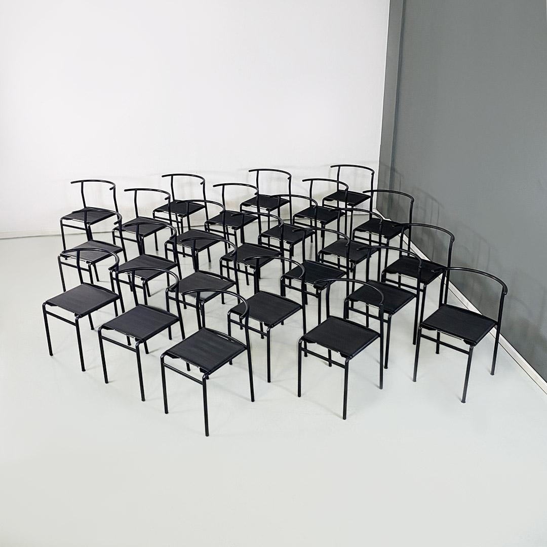Modern Sedie Cafè Chair italiane in gomma e metallo di Philippe Starck per Baleri 1984