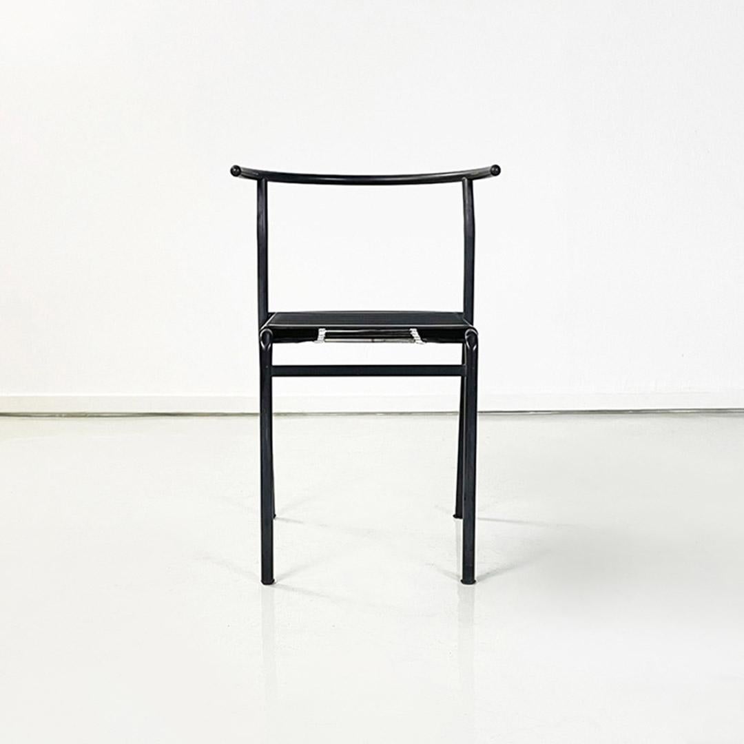Italian Sedie Cafè Chair italiane in gomma e metallo di Philippe Starck per Baleri 1984