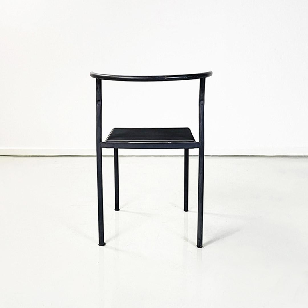 Late 20th Century Sedie Cafè Chair italiane in gomma e metallo di Philippe Starck per Baleri 1984