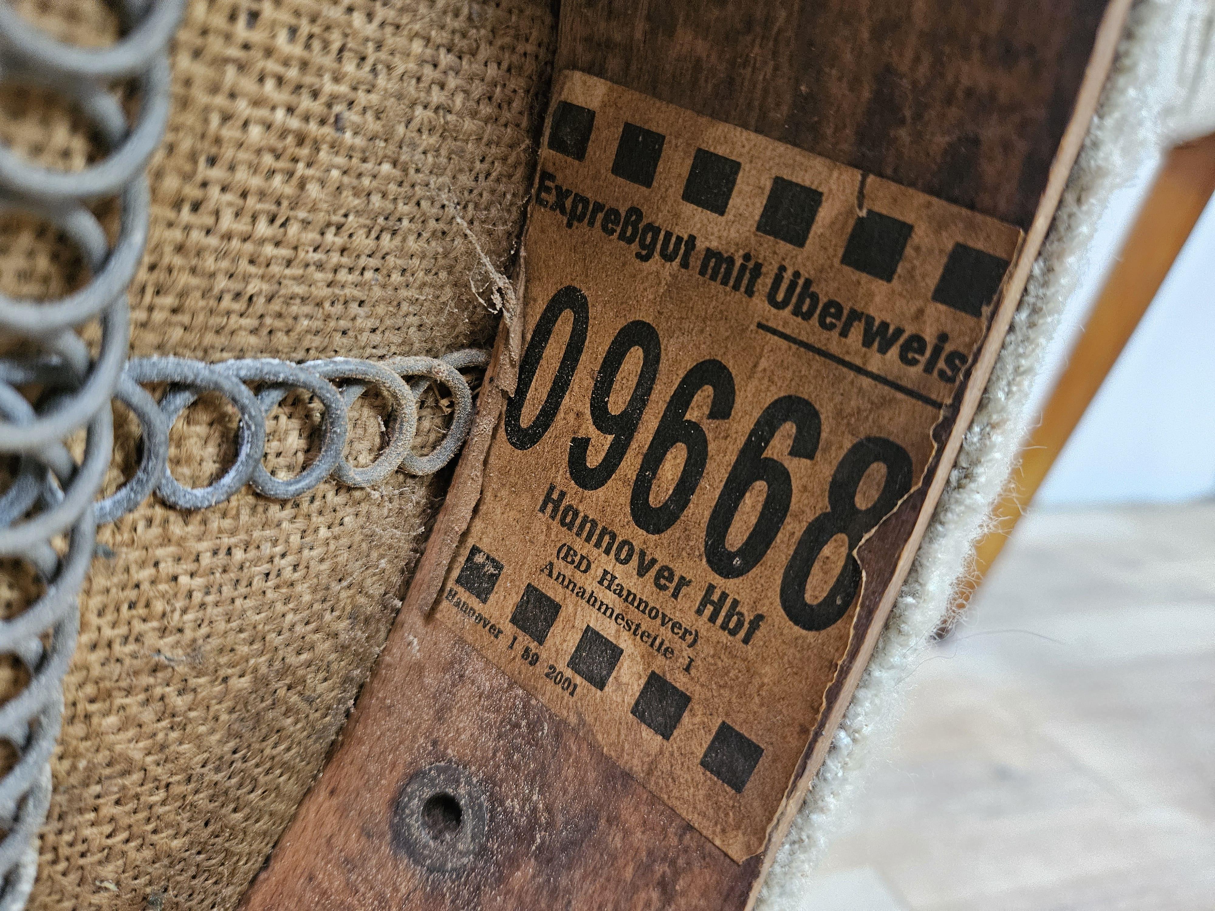 Sedie da cocktail tedesche anni '40 rivestite in stoffa in vendita 10