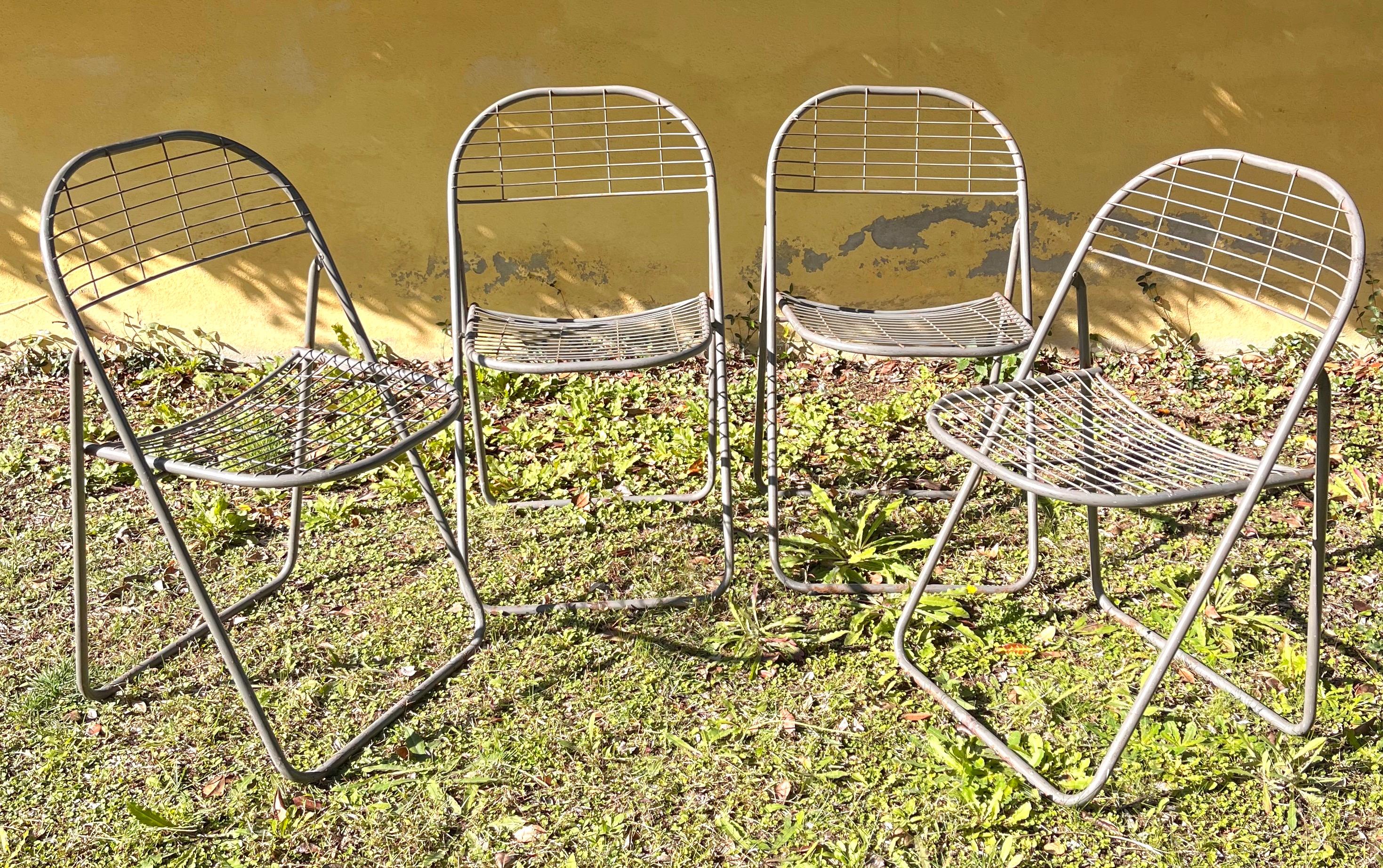 Modern Ted Net folding garden chairs by Niels Gammelgaard for Ikea, 1970s For Sale