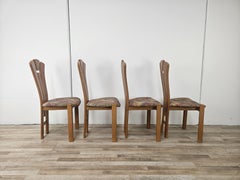 1980s fan-shaped dining chairs