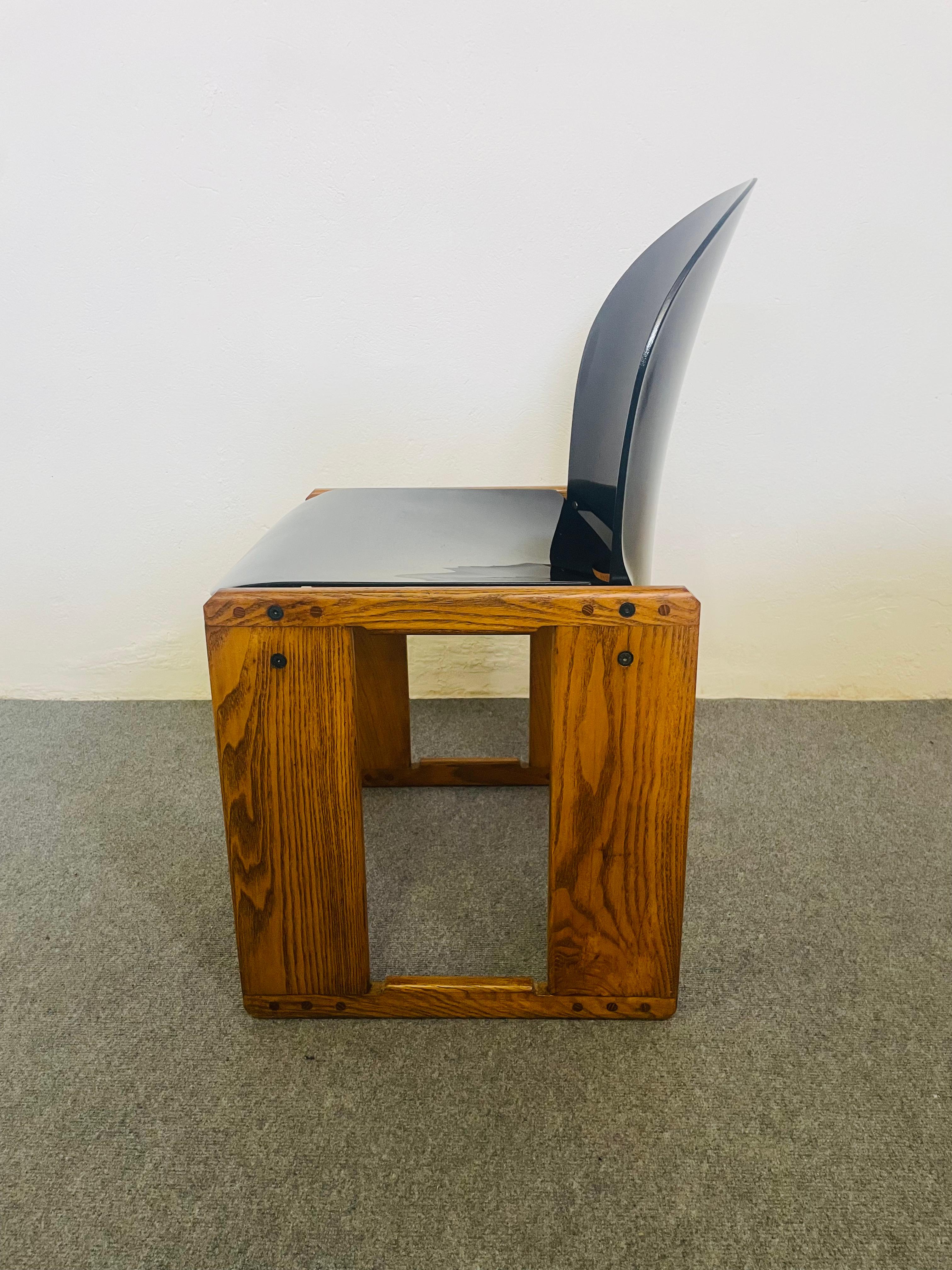 Sedie Dialogo Mid-Century in plastica e legno di Tobia Scarpa per B&B, Italia, a im Angebot 5