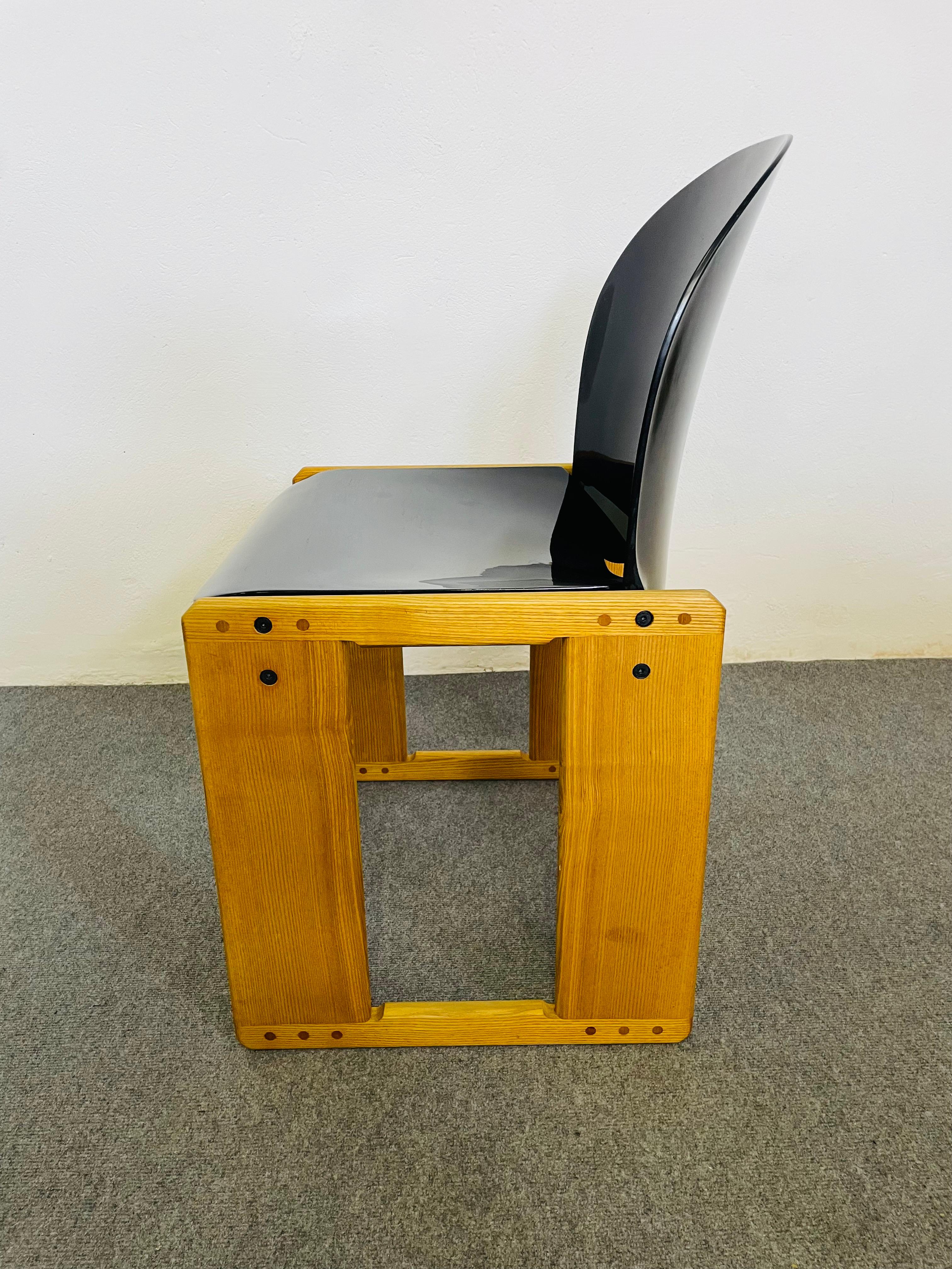 Sedie Dialogo Mid-Century in plastica e legno di Tobia Scarpa per B&B, Italia, a im Angebot 11