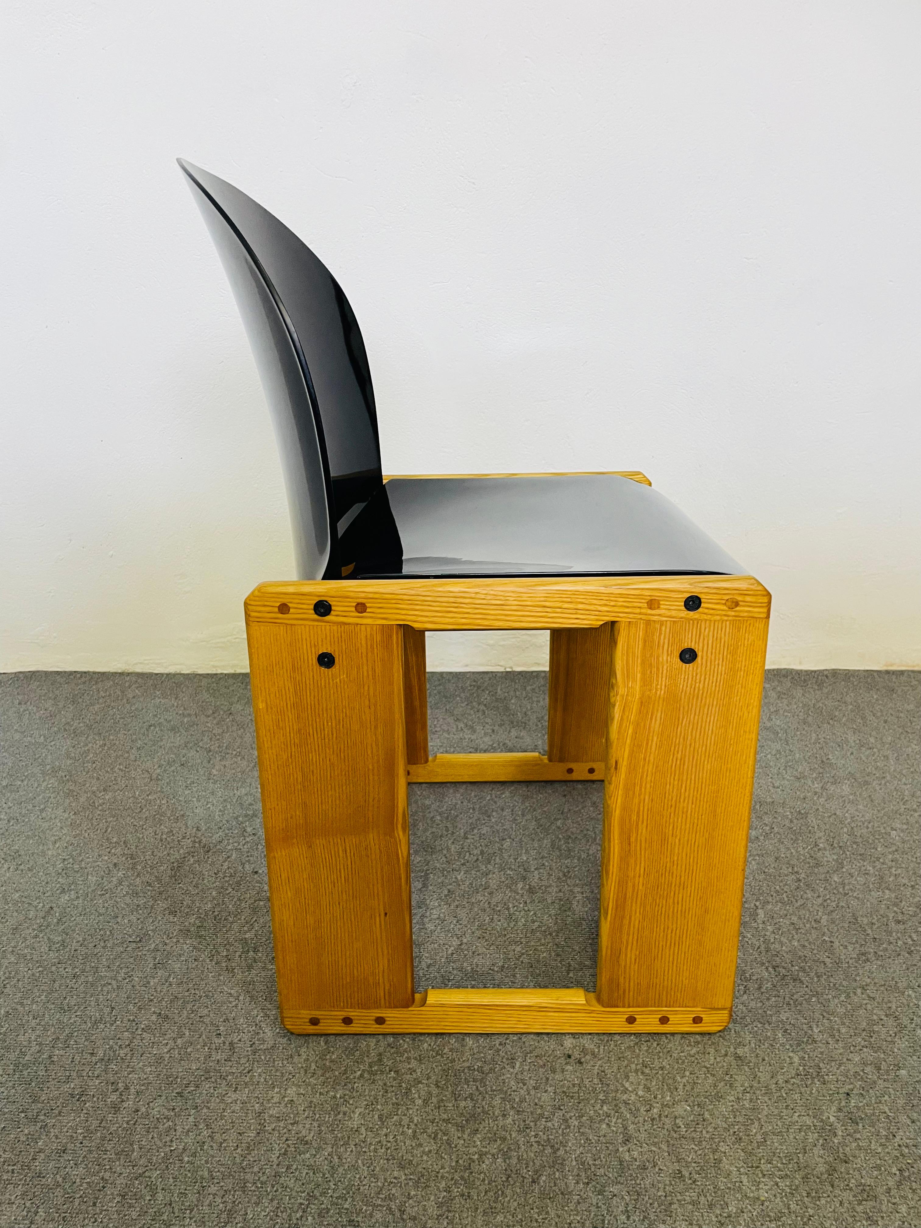 Sedie Dialogo Mid-Century in plastica e legno di Tobia Scarpa per B&B, Italia, a im Angebot 13