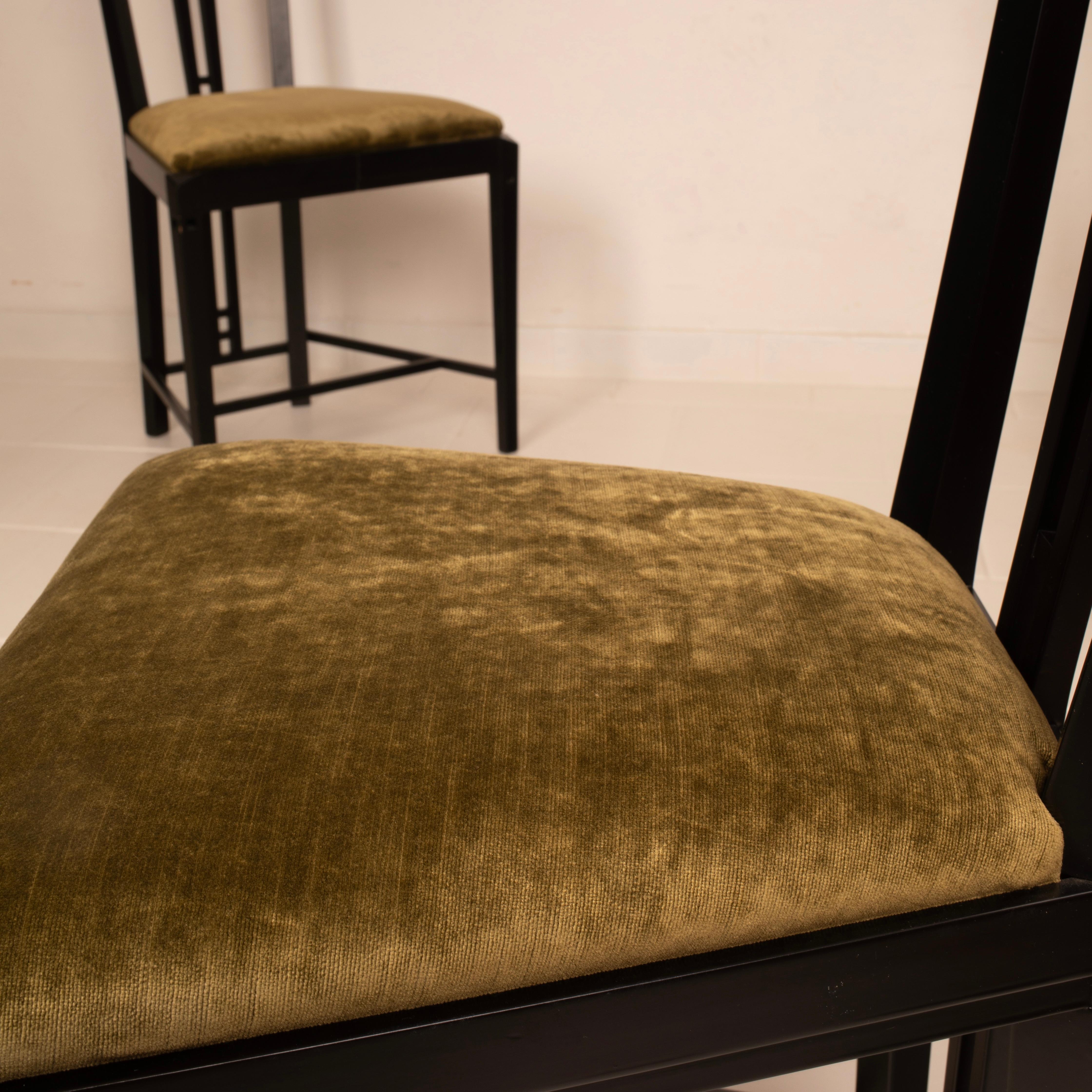 Mid-Century Gallery Chairs by Asnago and Pozzi for Giorgetti, 1970's For Sale 9