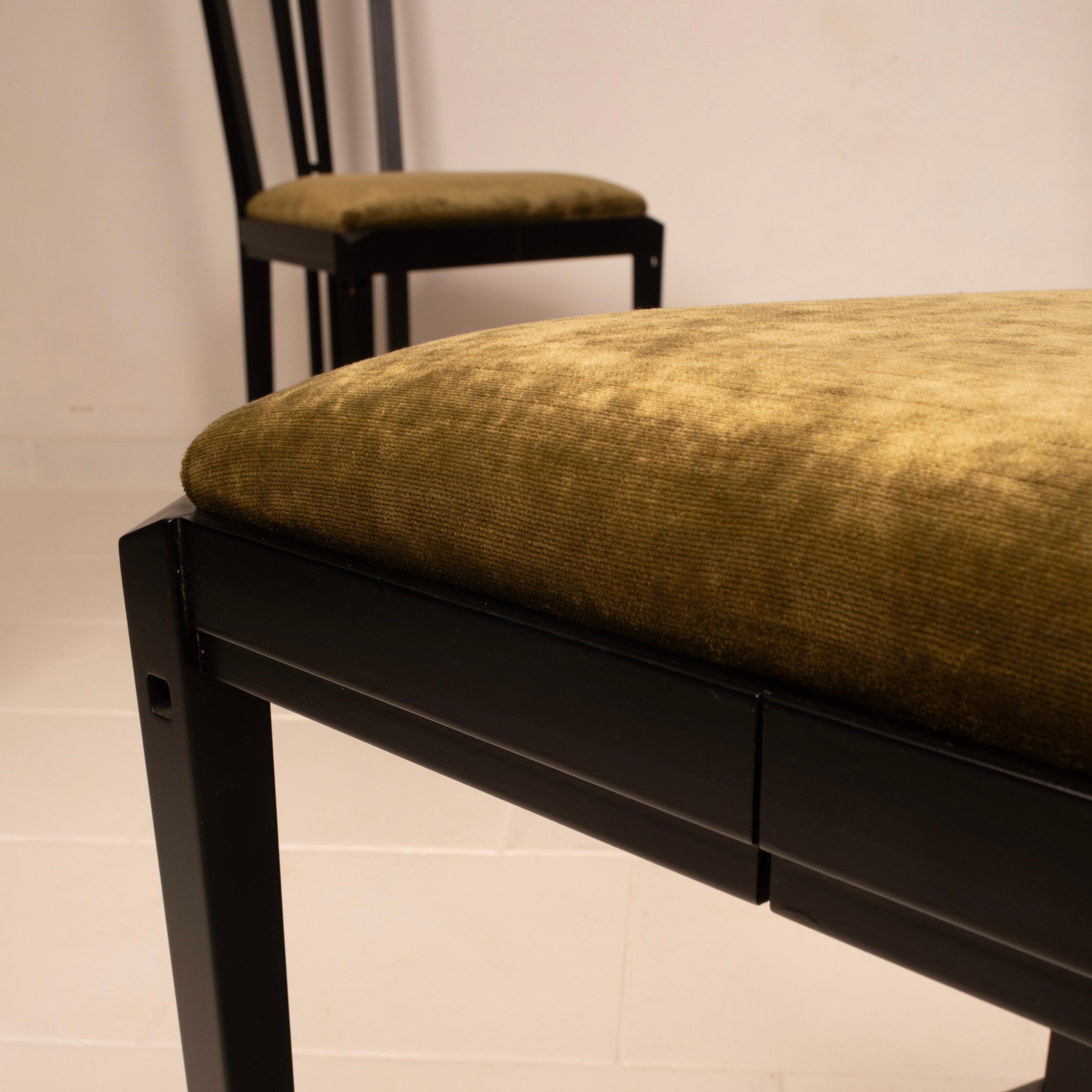 Mid-Century Gallery Chairs by Asnago and Pozzi for Giorgetti, 1970's For Sale 12