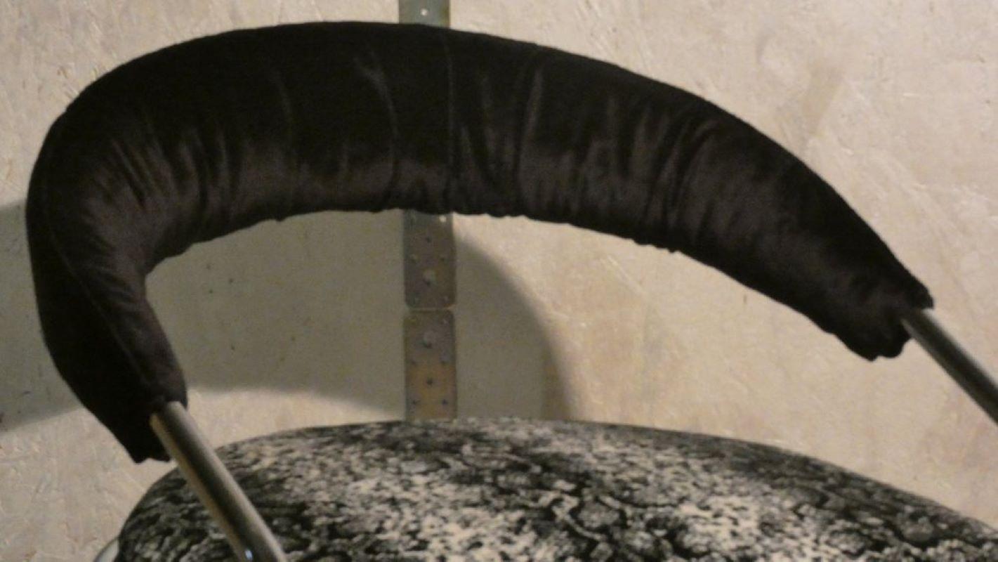 Acier Sedie in acciaio di Giotto Stoppino pour Kartell, Italie, années 70, set de 4 en vente