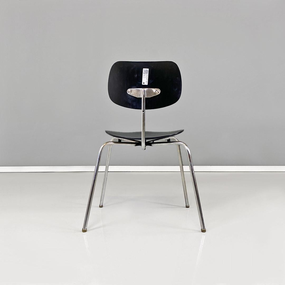 Sedie in legno e metallo tedesche moderne, Egon Eiermann per Wilde + Spieth 1960 For Sale 1