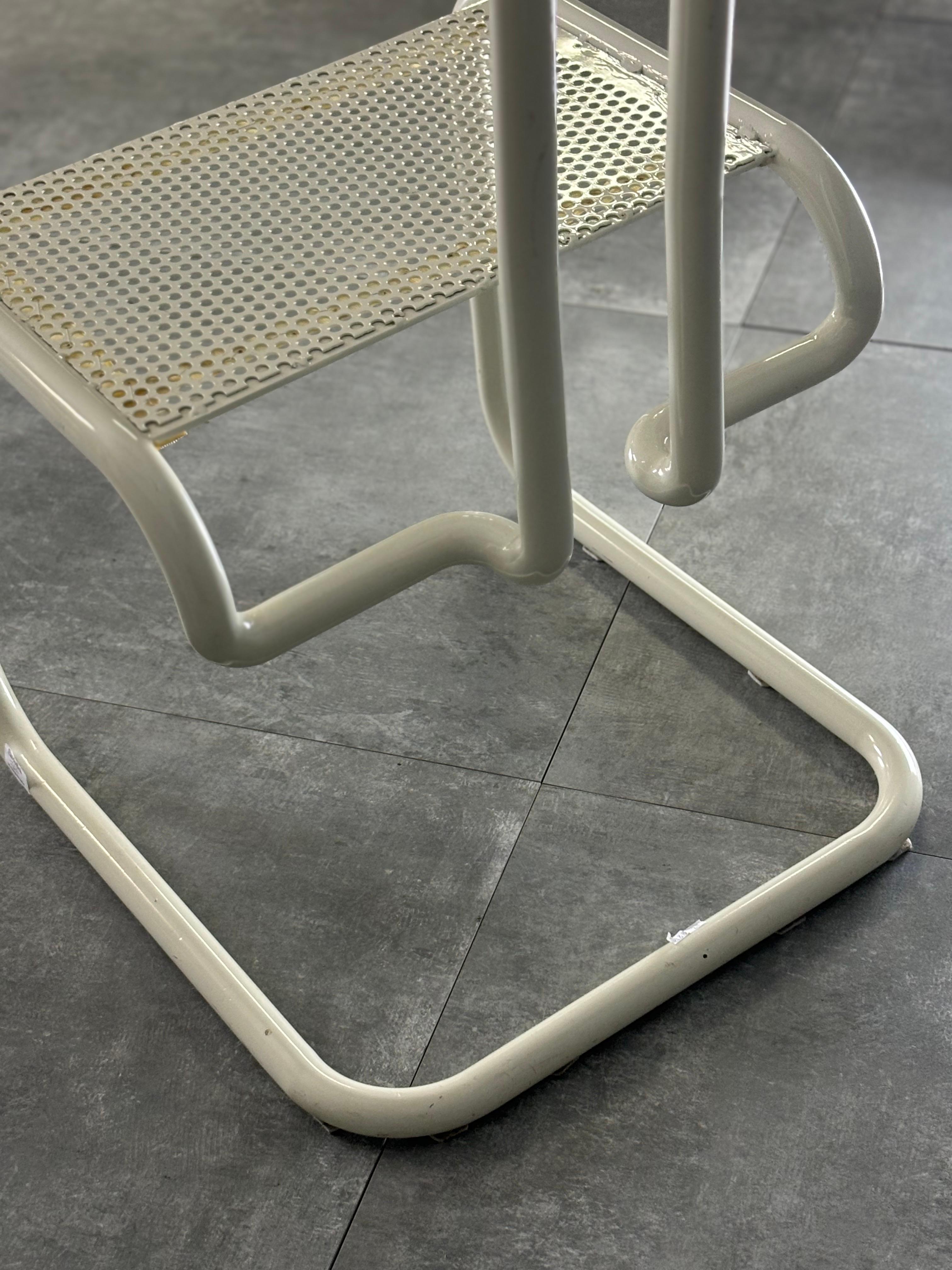 Metal chairs by Marzio Cecchi, 1970s, set of 4 For Sale 2