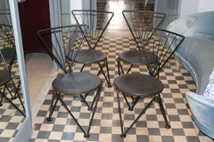 Italian 1980s Minimalist Chairs Bonaldo Design Josef Hoffmann