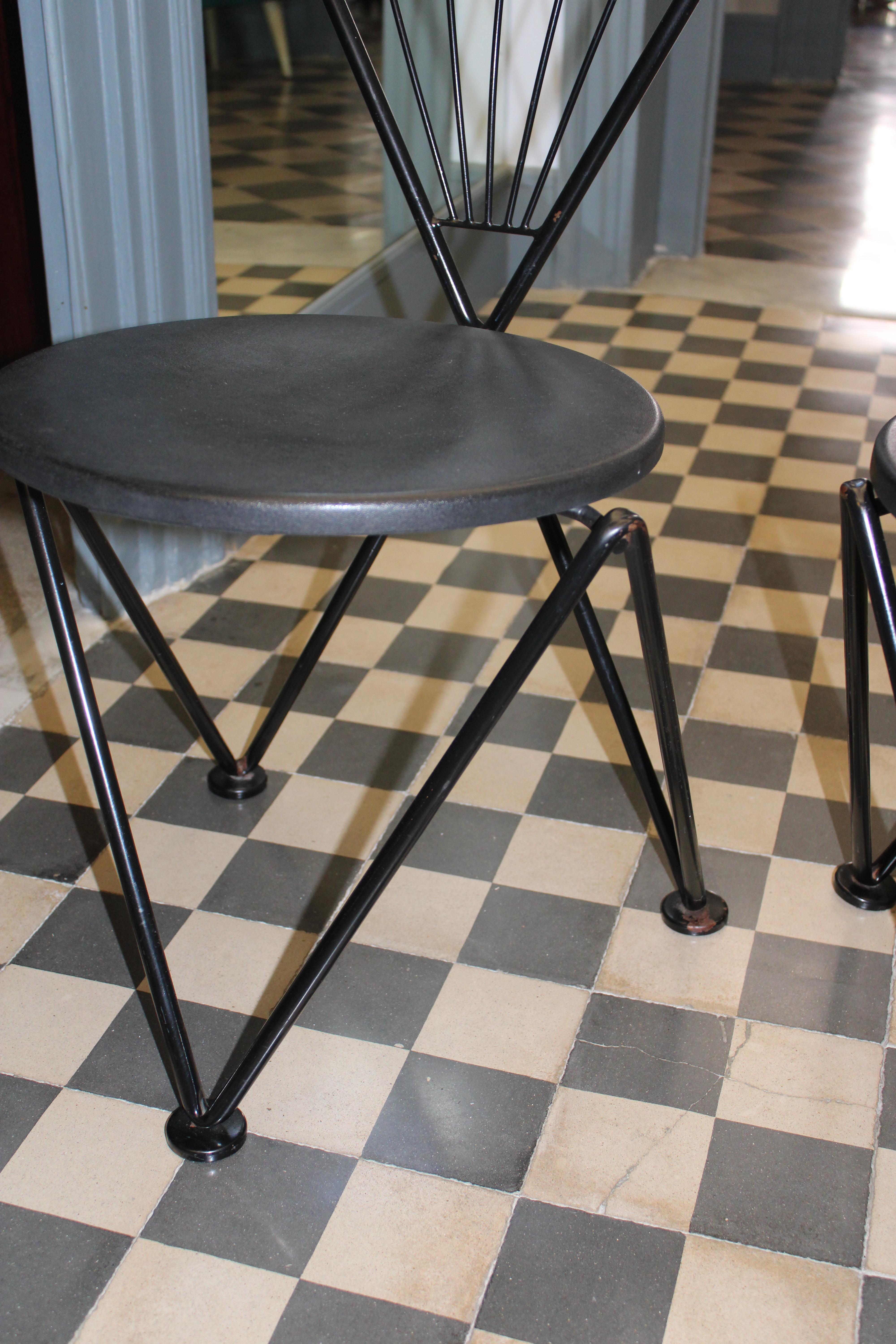 Chaises Minimalistes Italiennes des années 80 Bonaldo Design Josef Hoffmann en vente 1