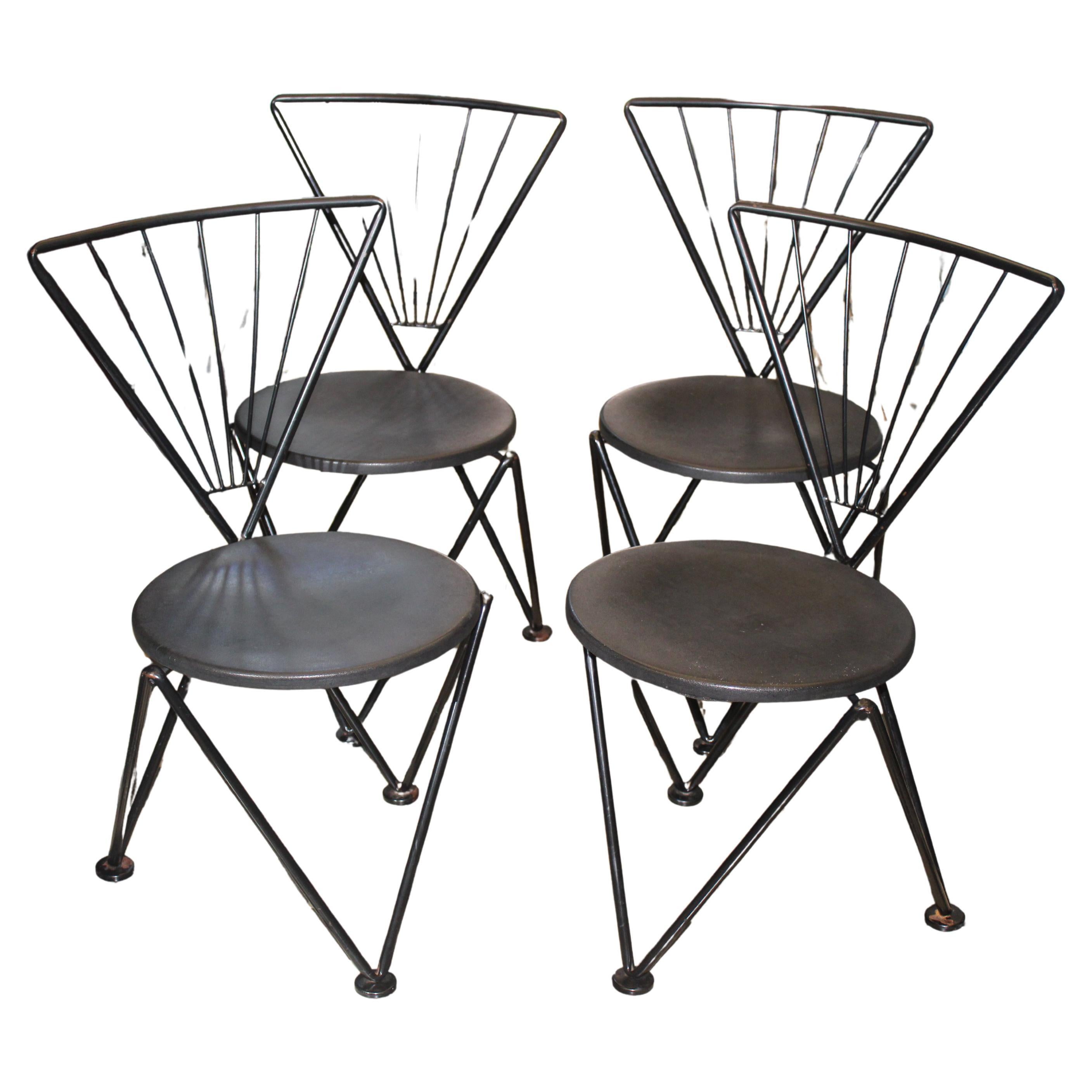 Chaises Minimalistes Italiennes des années 80 Bonaldo Design Josef Hoffmann