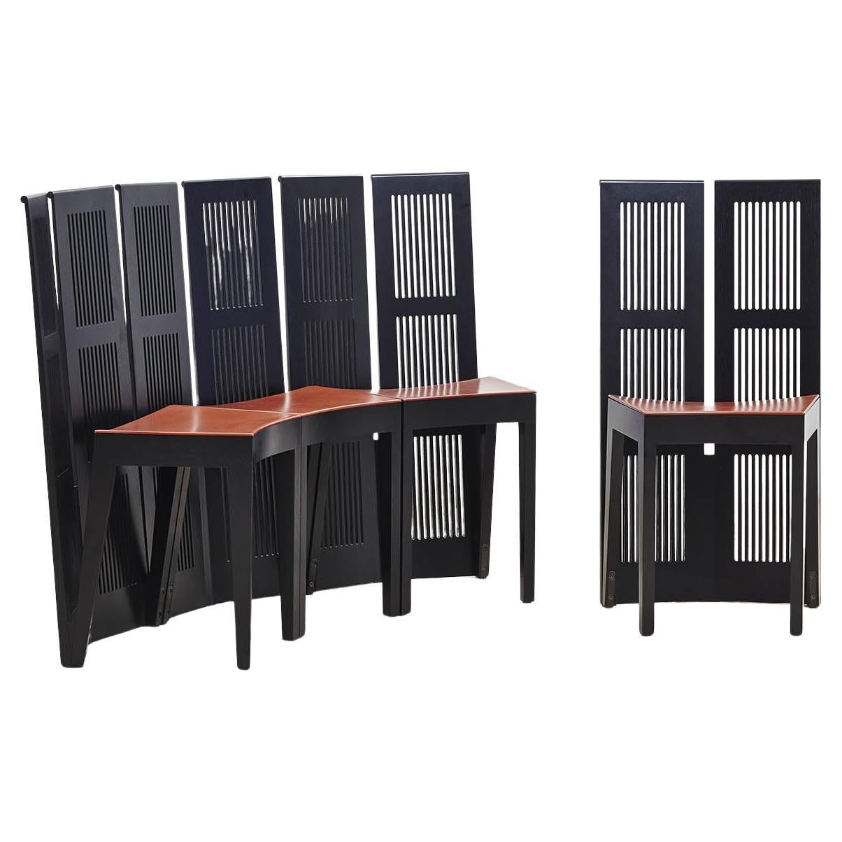 Lubekka chairs by Andrea Branzi for Cassina