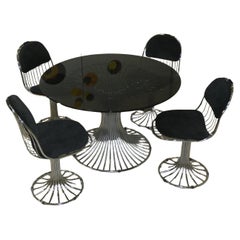 Sedie Margot e tavolo da pranzo Tulip di Gastone Rinaldi per Rima, Italia, 1968