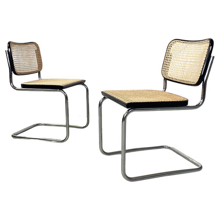 Original Cesca chairs by Marcel Breuer for Gavina, with markings, 1960s