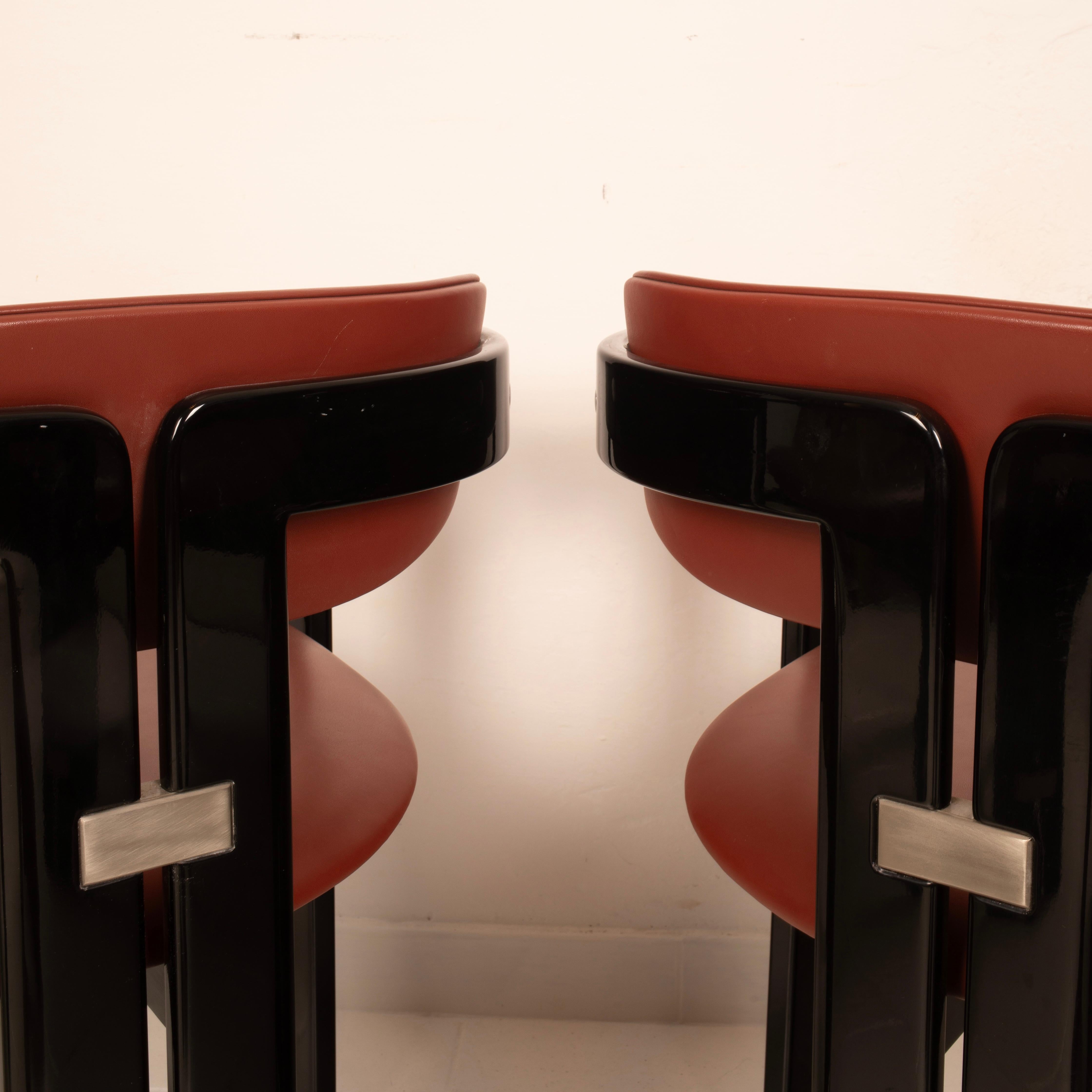 Modernistische italienische Esszimmerstühle von Augusto Savini, Modell 