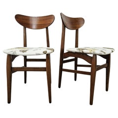 Seventies teak dining room chairs Scandinavian design
