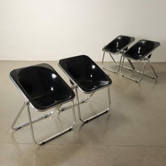 Sedie 'Plona' di Giancarlo Piretti per Castelli Anni 70