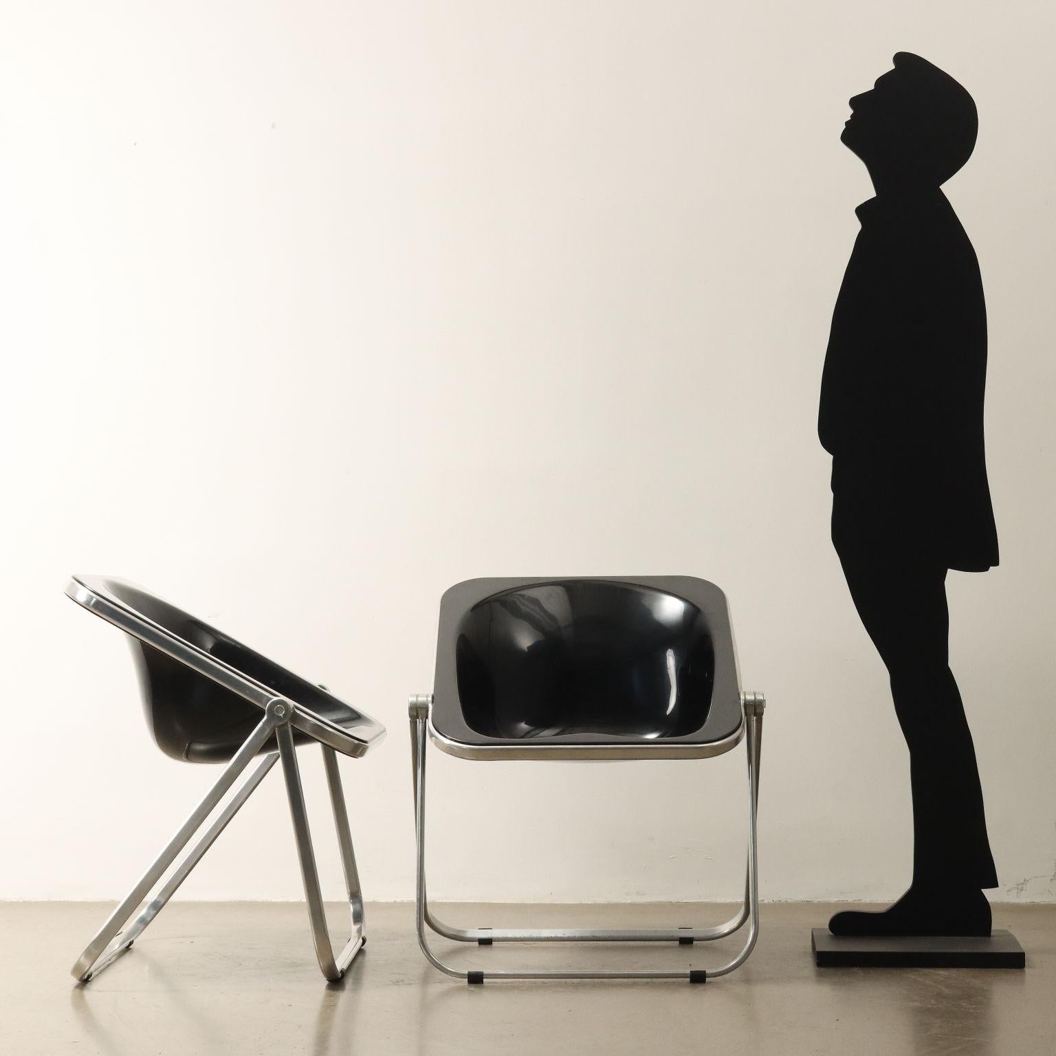 Mid-Century moderno Sedie 'Plona' di Giancarlo Piretti per Castelli Anni 70 in vendita