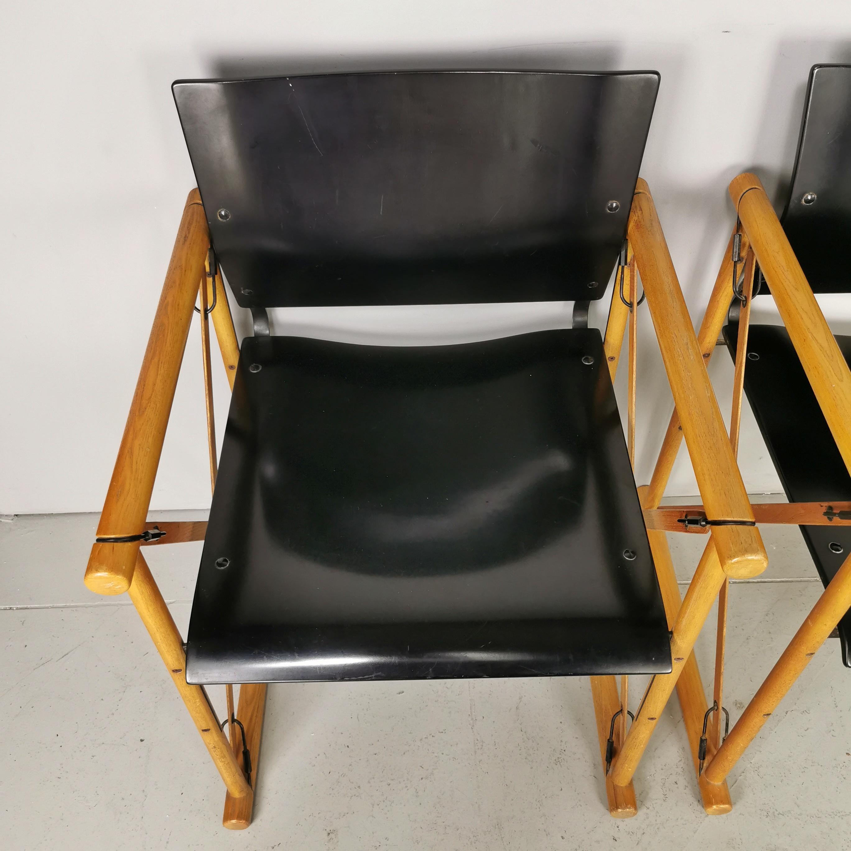 20th Century chairs armchairs 70s wood For Sale