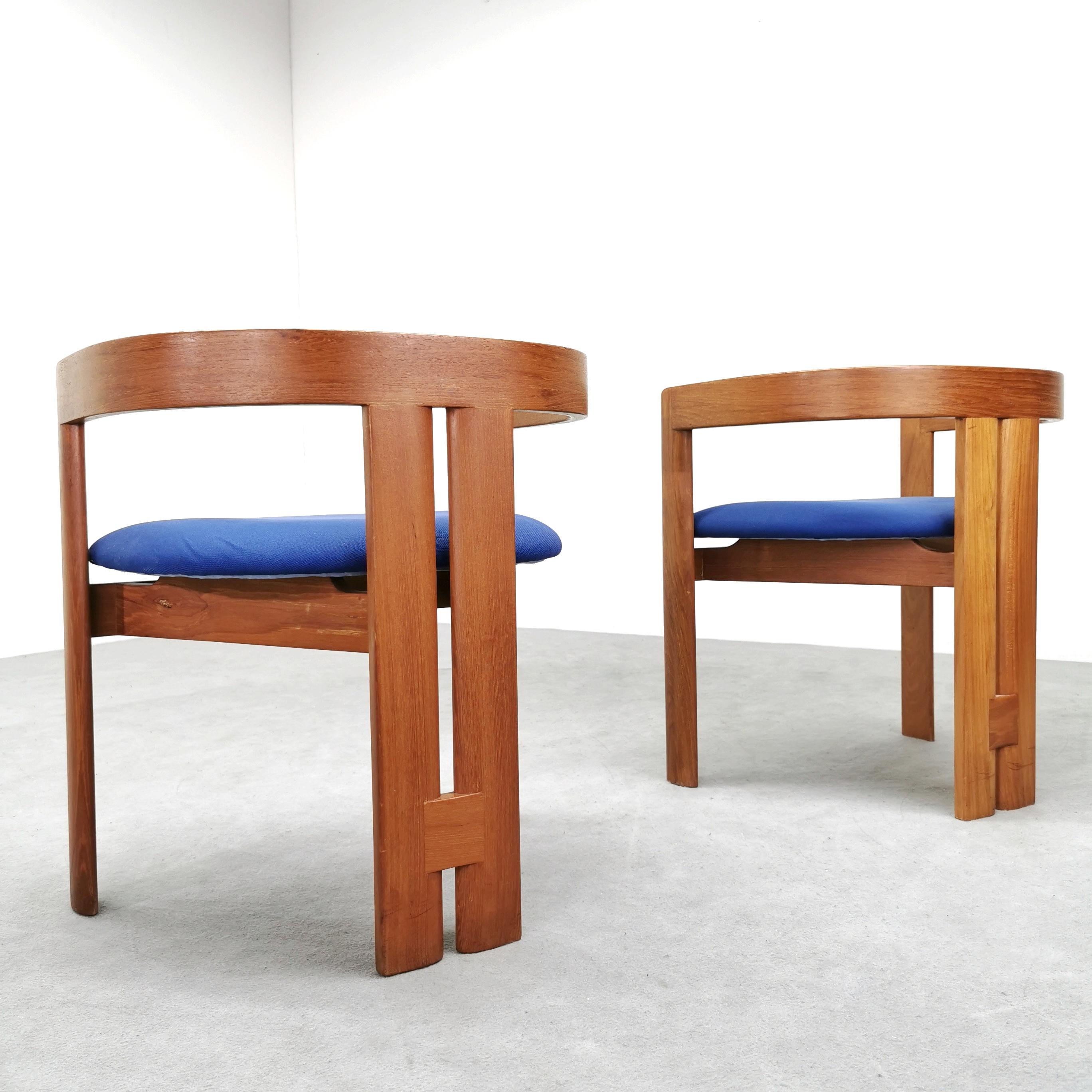 20th Century Pigreco armchairs Tobia Scarpa for Gavina 1960's For Sale