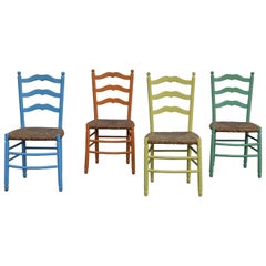 Rustic Colored Chairs Years, 1950s