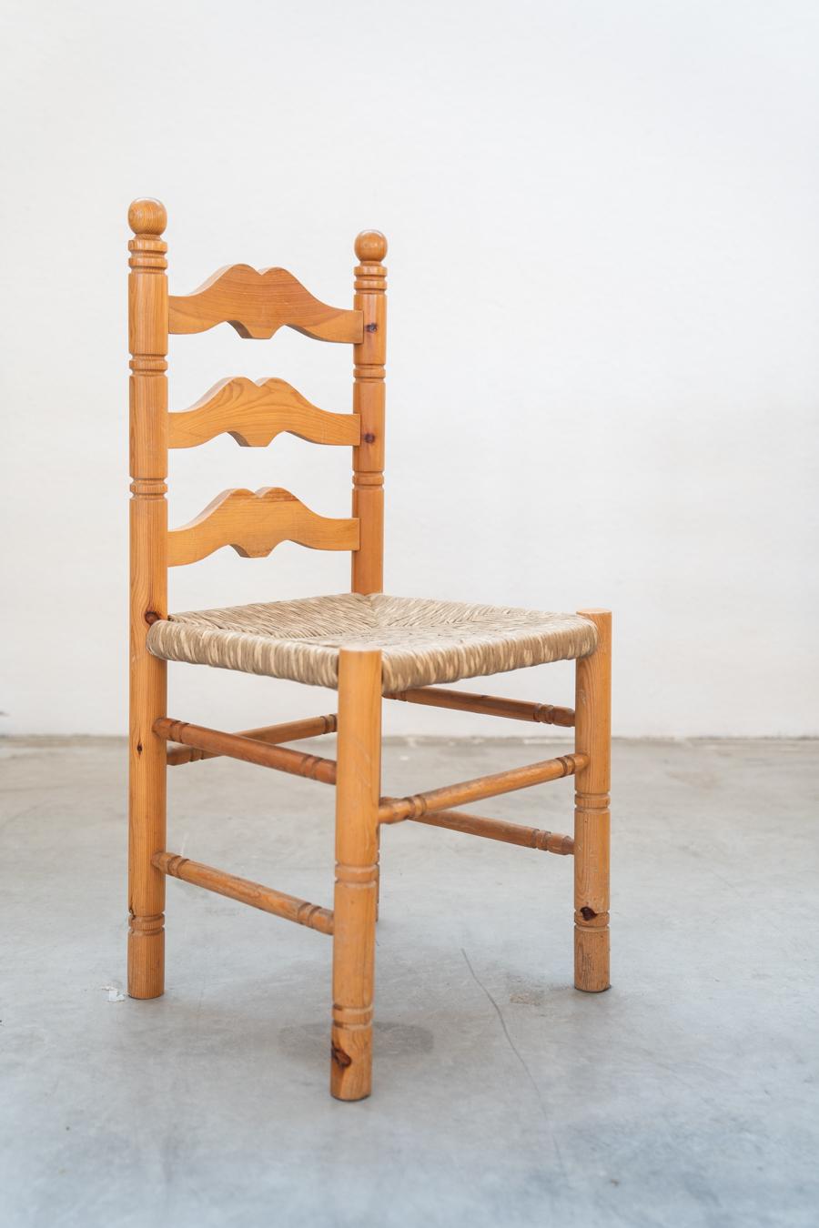 Friulian rustic chairs with turned legs, set of 12, 1980-1990 For Sale 8
