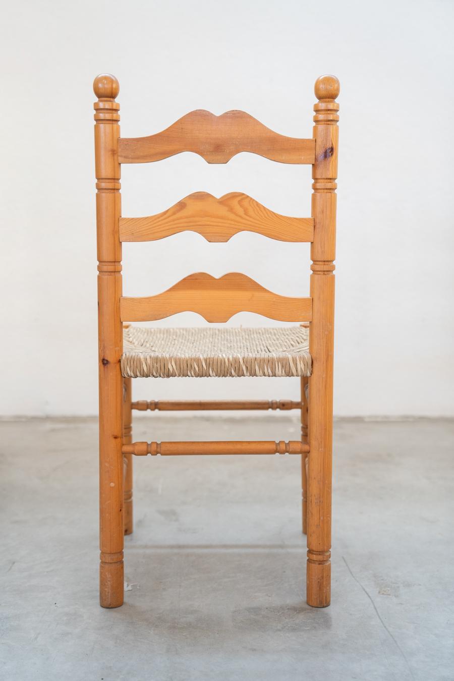 Friulian rustic chairs with turned legs, set of 12, 1980-1990 For Sale 9