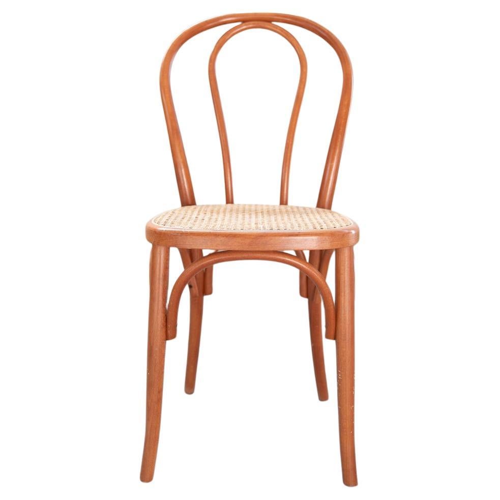 Sedie stile Thonet, in legno di faggio curvato e seduta in paglia, nr 34 totale