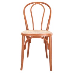 Sedie stile Thonet, in legno di faggio curvato e seduta in paglia, nr 34 totale