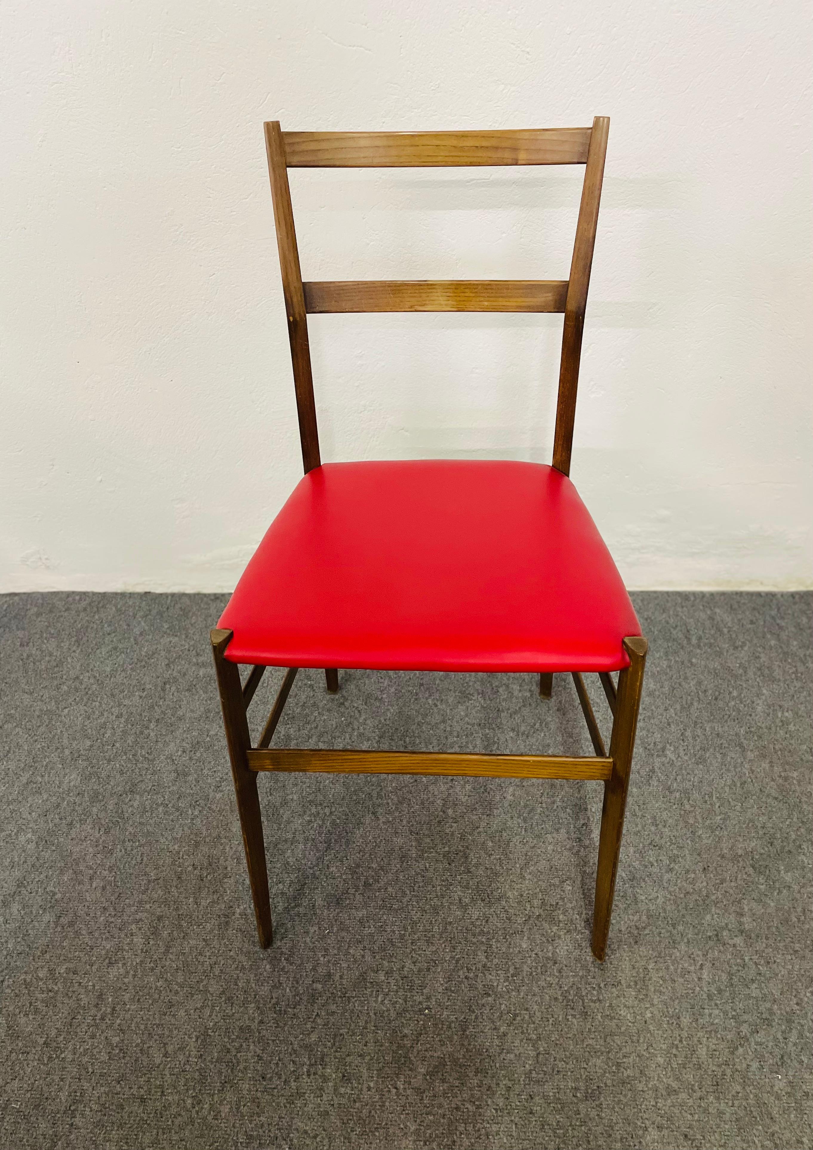 Superleggere-Stühle, von Gio Ponti für Cassina, 4 Exemplare im Angebot 5