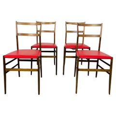 Sedie Superleggere, di Gio Ponti per Cassina, set di 4