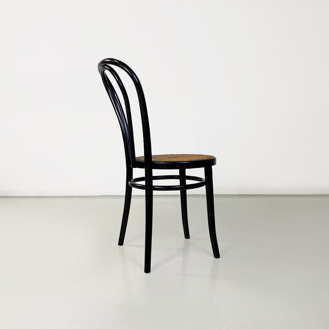 Thonet No. 18 beech and Vienna straw chairs by Thonet for Herbatschek, 1960s In Good Condition For Sale In MIlano, IT