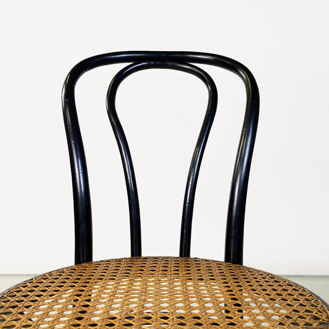 Thonet No. 18 beech and Vienna straw chairs by Thonet for Herbatschek, 1960s For Sale 1