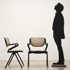 Vertebra System' Stühle Emilio Ambasz und Giancarlo Piretti für OpenArk, 1970er Jahre