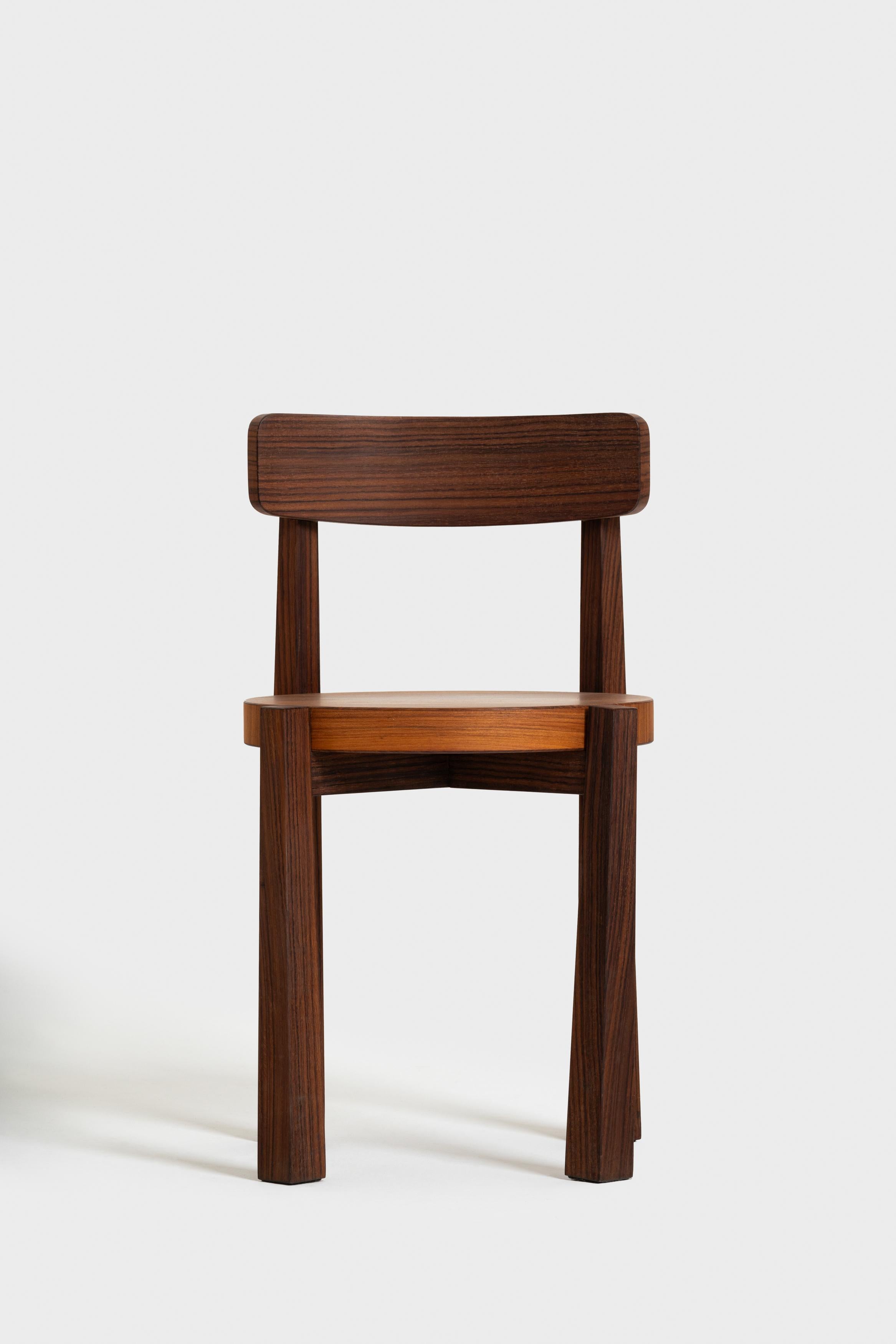 Sediolina-Stuhl aus Santos und indischem Palisander von Antonio Aricò im Zustand „Hervorragend“ im Angebot in Milano, Lombardia