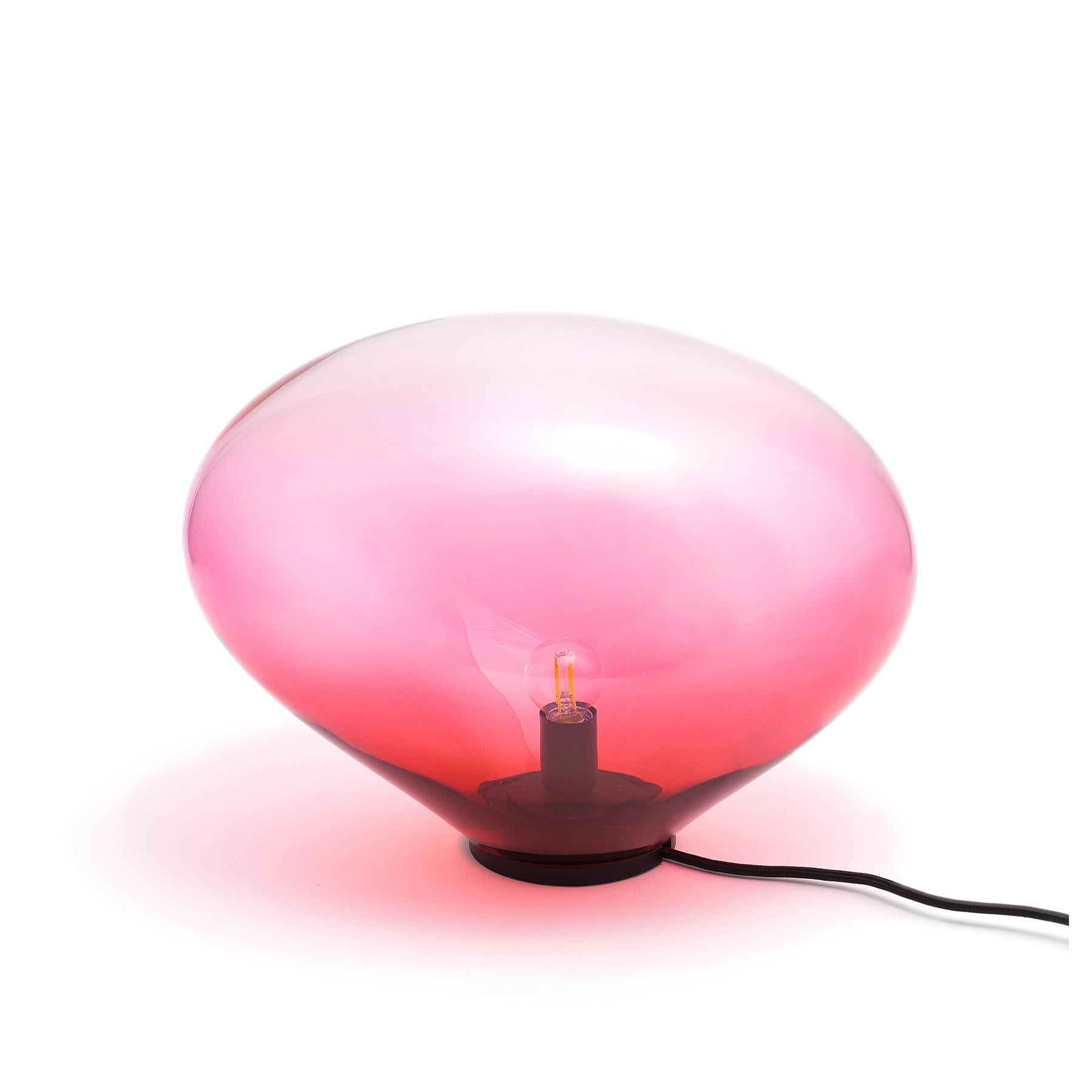 Sedna Brillant Ruby M Table Lamp by Eloa
No UL listed 
Material: glass, steel, silver, LED bulb
Dimensions: D25 x W38 x H28 cm
Also available in different colours and dimensions.

All our lamps can be wired according to each country. If sold to the