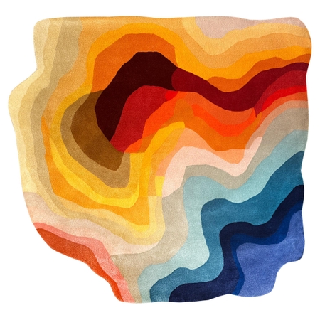 Sedona 1 Colourful Organic Unique Irregular Rug Standard Size