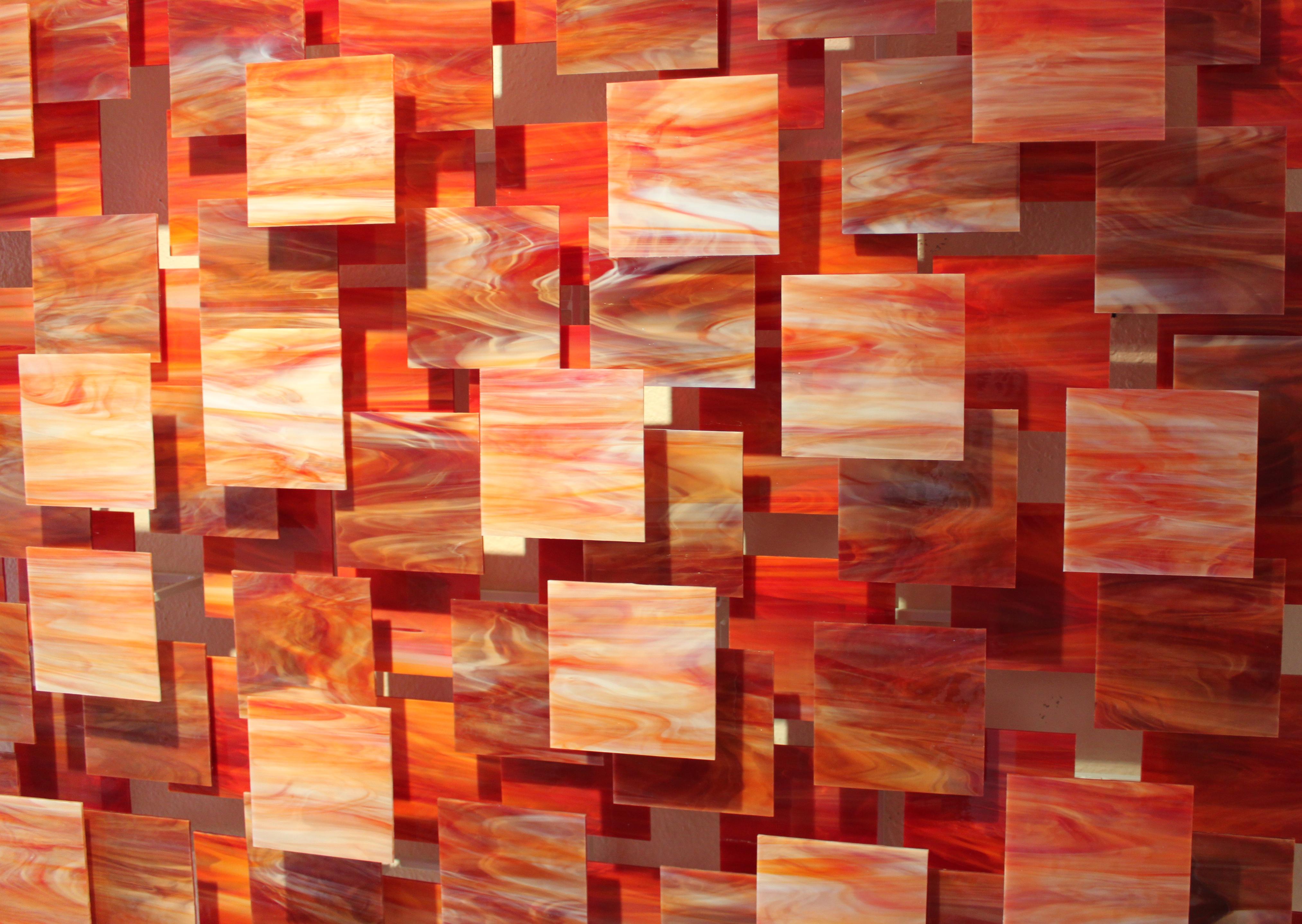 „Sedona“ Original-Wandskulptur aus Glas und Metall (amerikanisch) im Angebot