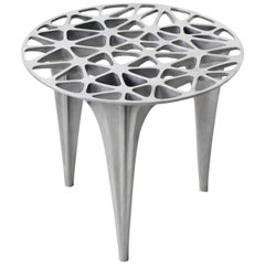 Petite table d'appoint ou tabouret d'appoint en acier inoxydable poli ou brossé Sedona 