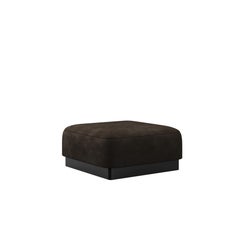 Sedonna Ottoman By Porus Studio Laquered Wood Nubuck Leather Made in Portugal