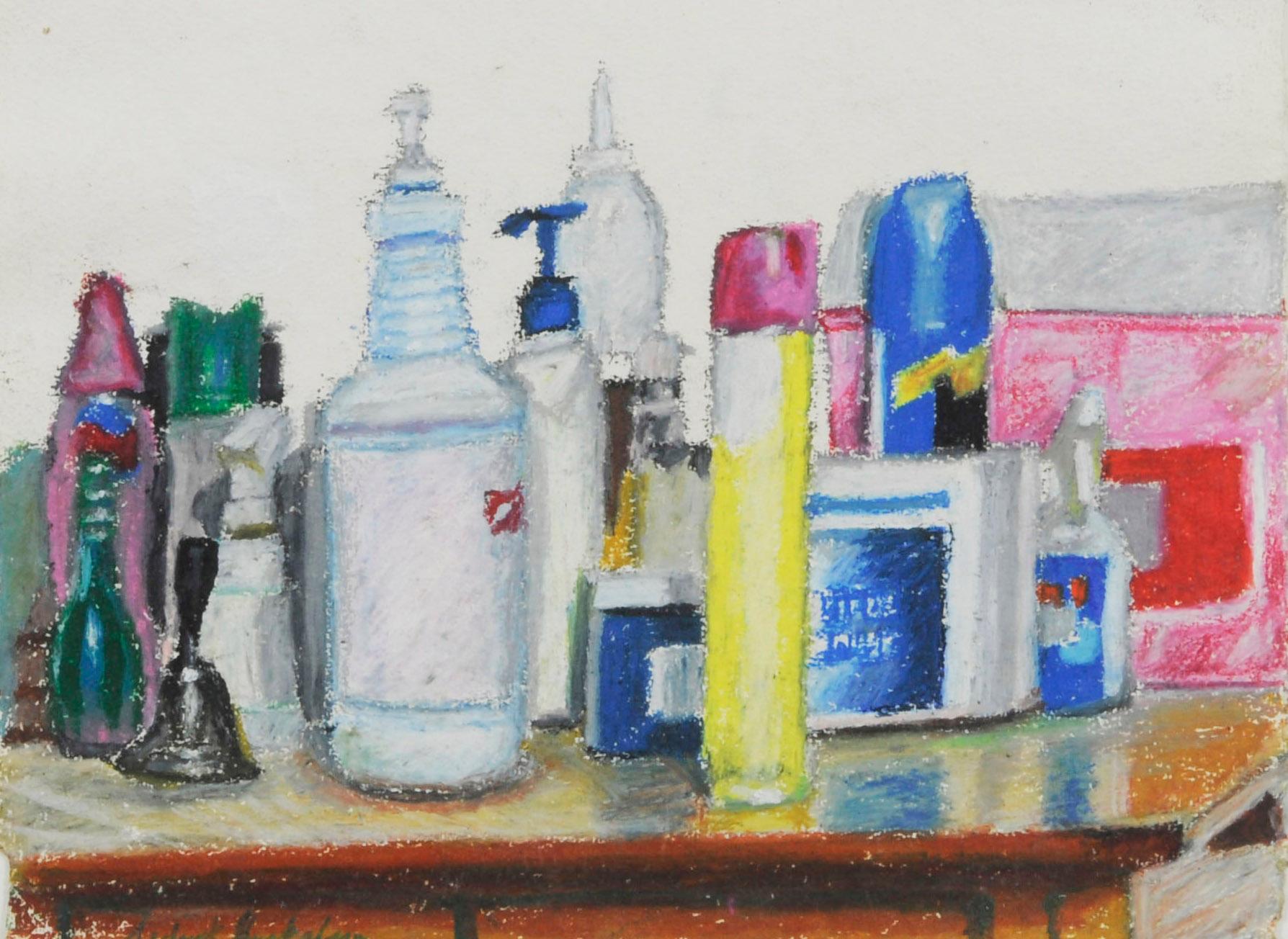 Big Momma's Still Life #2
Oil pastel on rag paper, 2007
Signed by the artist lower left: 