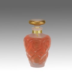 Contemporary Frosted Glass Perfume Bottle entitled 'Séduction' by Lalique