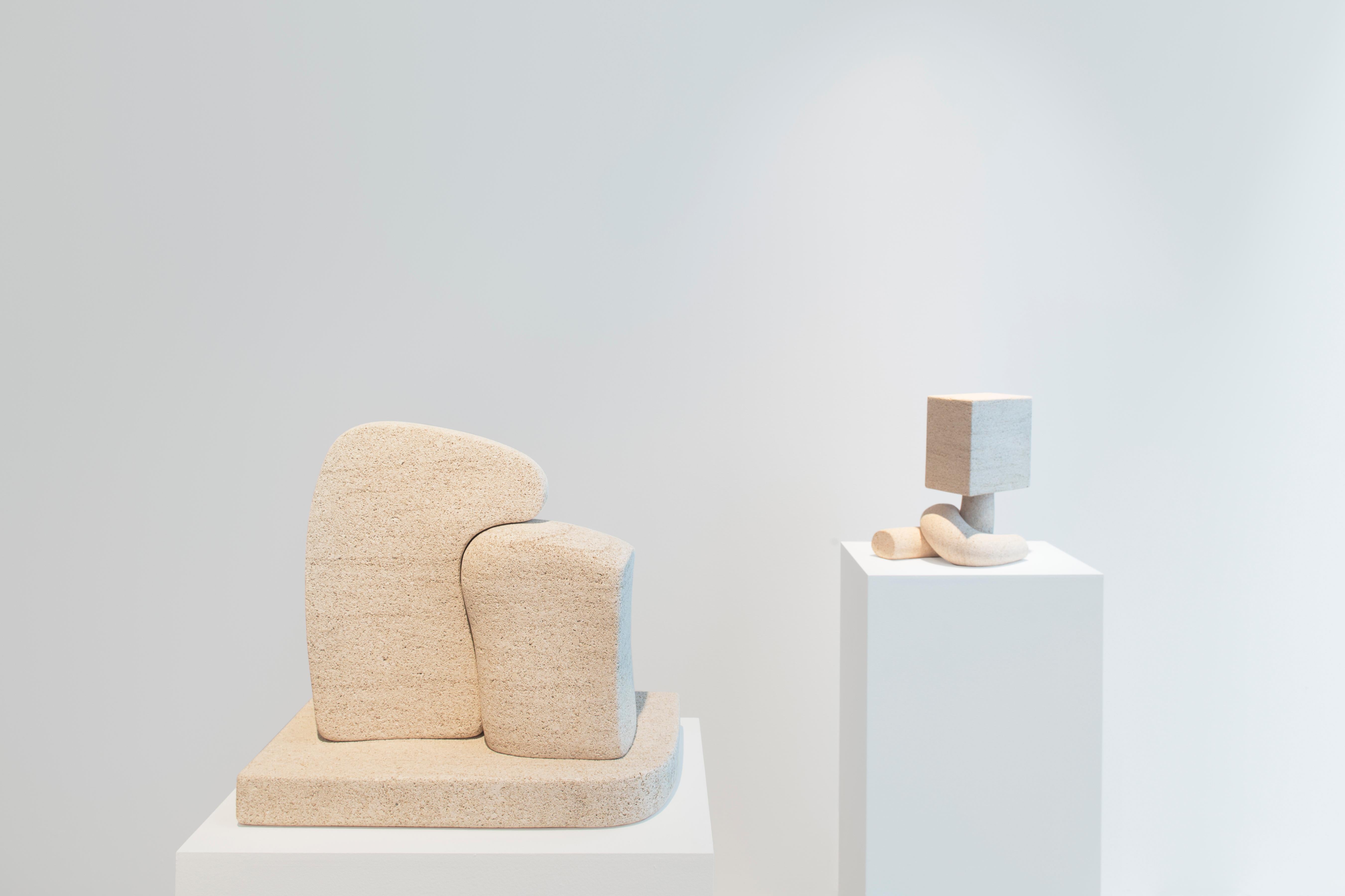 Seduction, pair 05, 2018
Niwala sandstone
Edition of 5
Dimensions: 13 x 12.5 x 8.25 inches; 32.8 x 31.5 x 21 cm.

Najla El Zein’s artworks explore the relationship between form, use, space, and emotion. El Zein’s approach is rooted in her personal