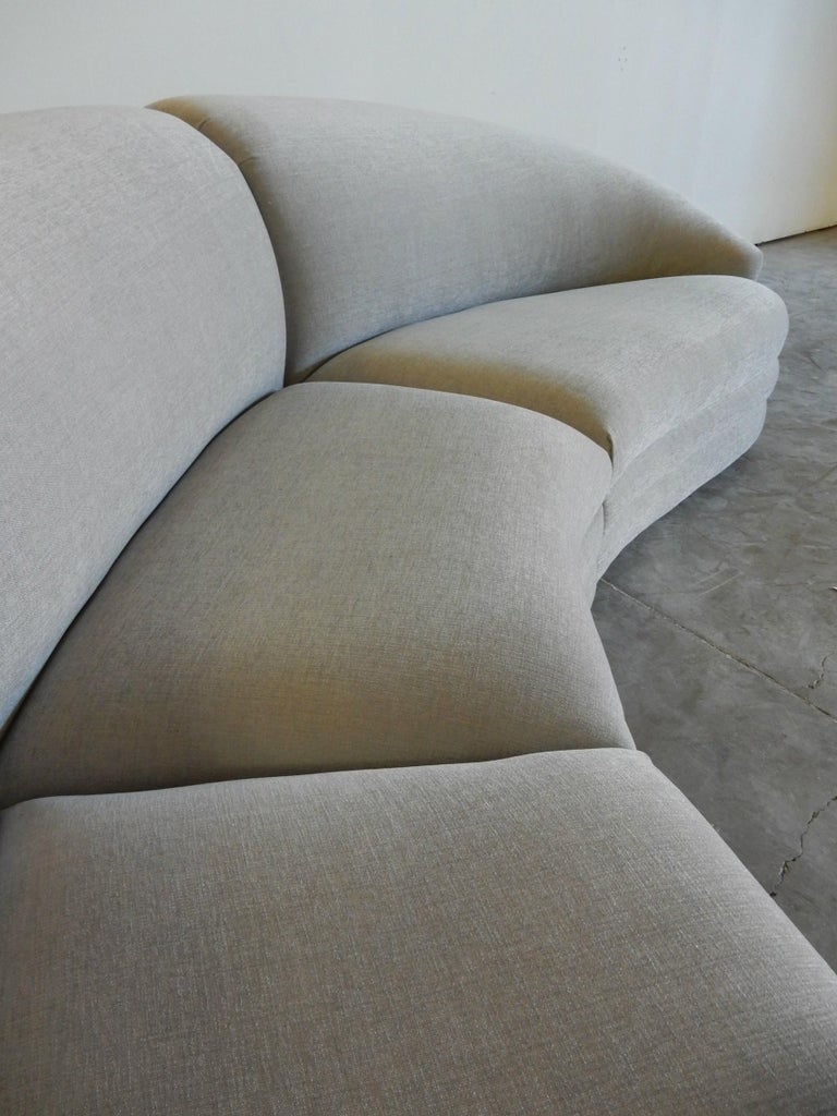 Seductive Grey Sectional Sofa, circa 1980s at 1stDibs circa sectional