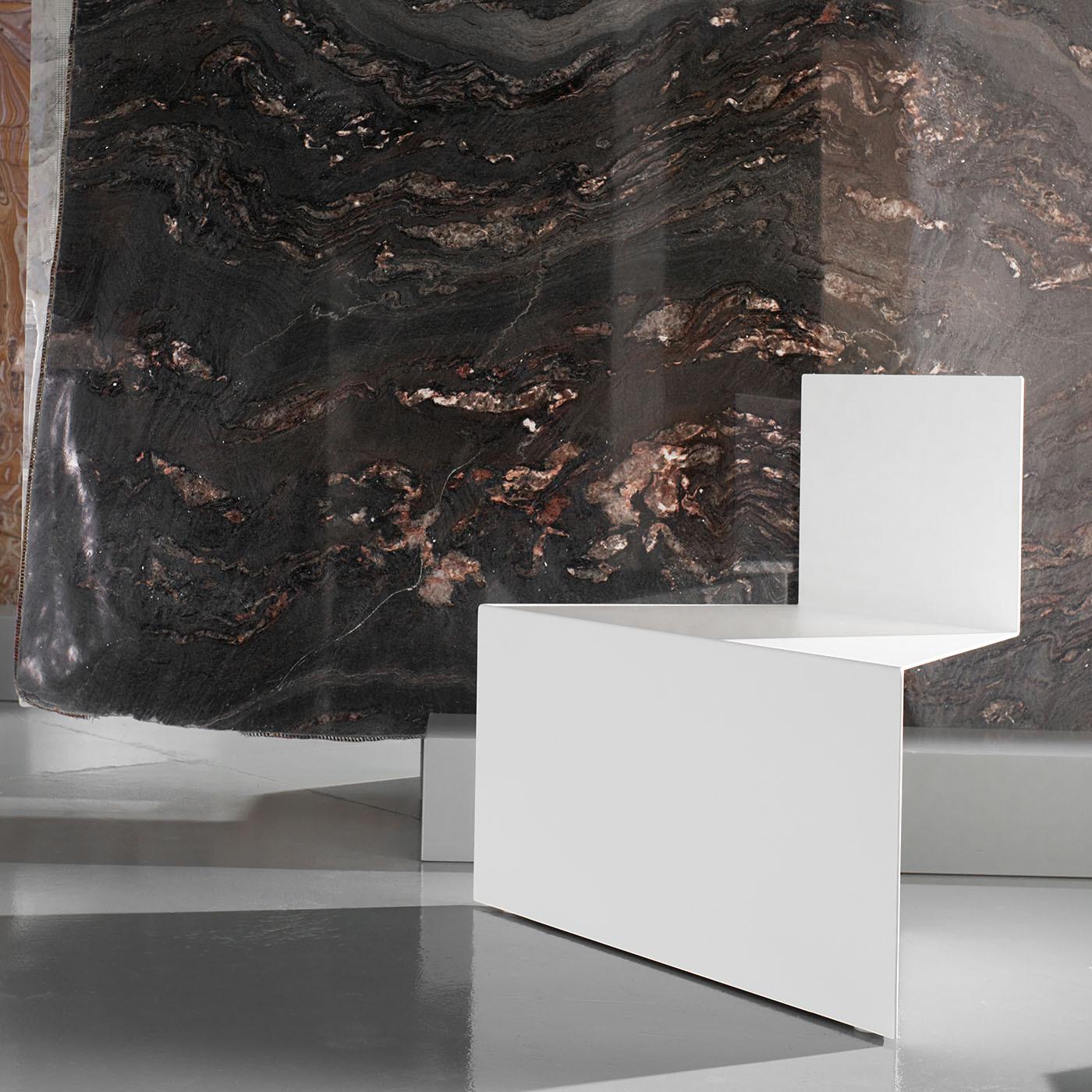 Contemporary Seduta White Chair by Antonio Saporito For Sale