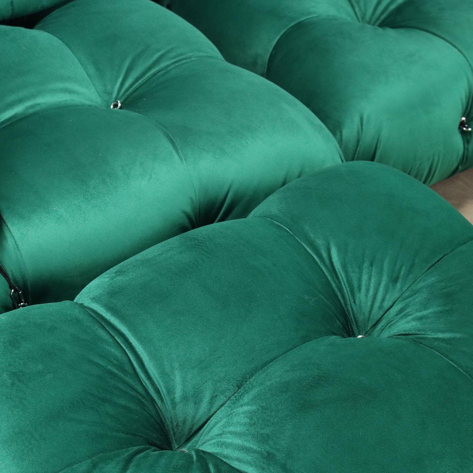 Sedute Modulari 'Camaleonda' di Mario Bellini anni 70 in tessuto verde in vendita 1